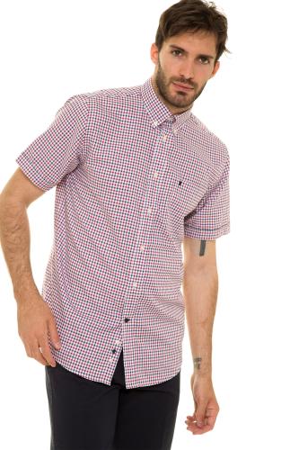 The Bostonians ανδρικό καρό κοντομάνικο πουκάμισο (sizes 39-46)
